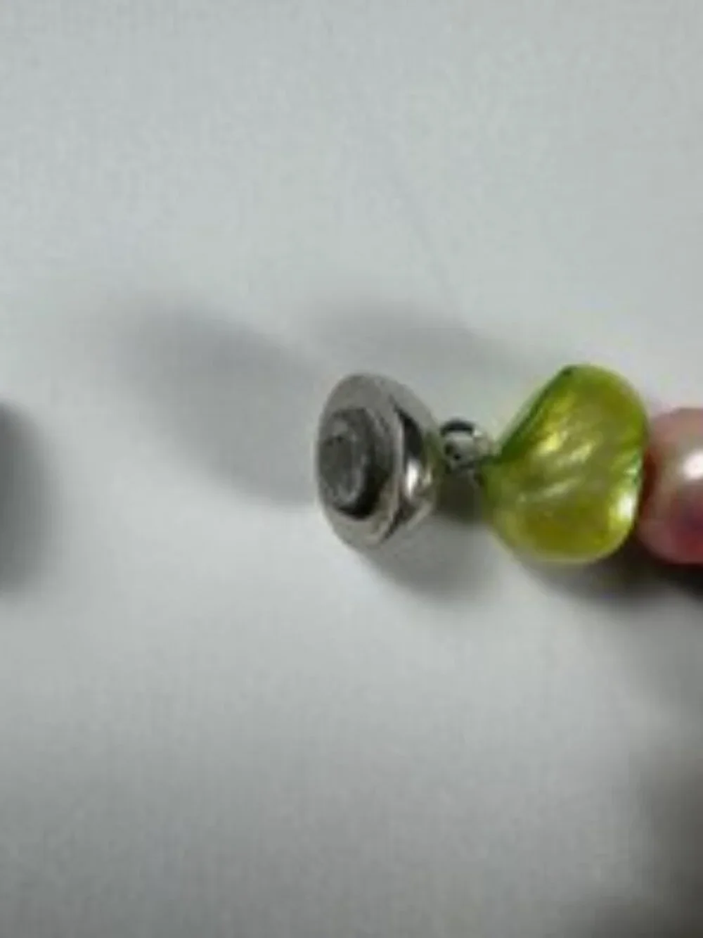 Vintage Multicolor Pearl Necklace Genuine Baroque Freshwater Dyed Magnetic Clasp